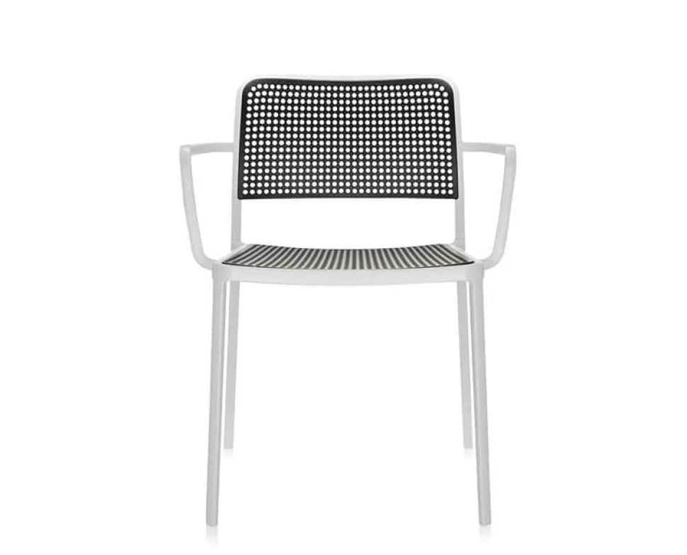 Audrey Karmstol Vit / Svart