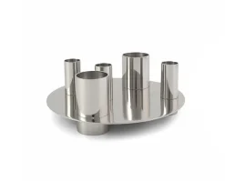 Awa Vas & Ljusstake | Nickel