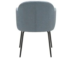 Bae Stol | Blue Fog Bouclé | Antik mässing