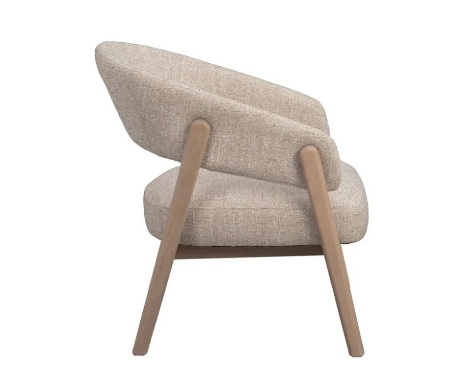 Barnaby Loungestol | Ljusbeige/Vitpigmenterad Ek