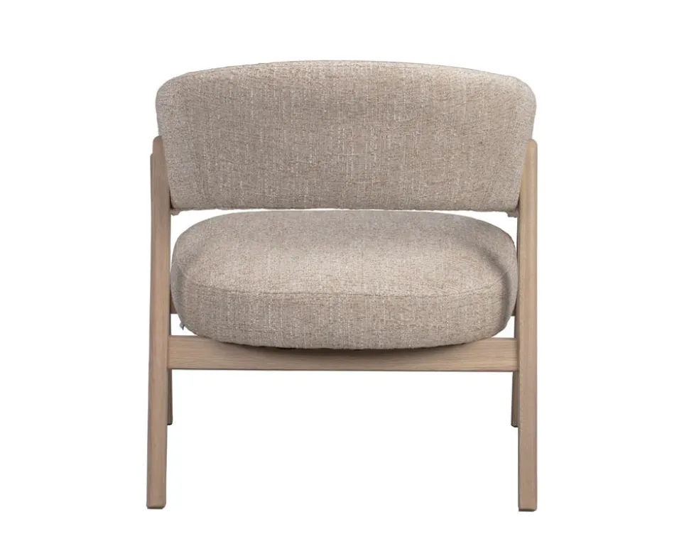 Barnaby Loungestol | Ljusbeige/Vitpigmenterad Ek