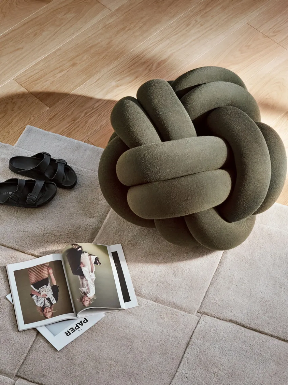 Basket Matta 245x245 | Beige