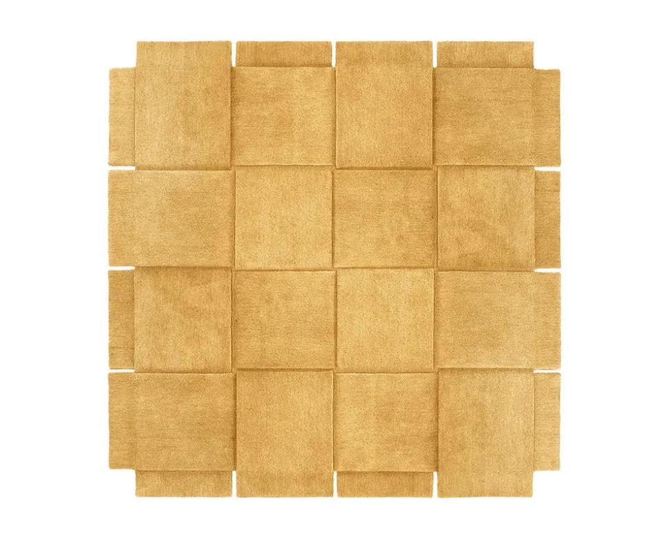Basket Matta 245x245 | Gul