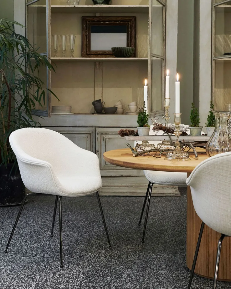 Bat Stol | Frontklädd, Plastben
