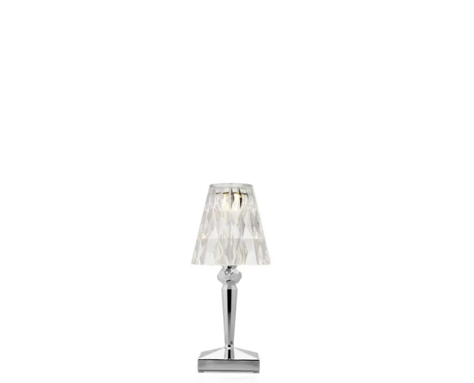 Battery Portabel Lampa | Chrome