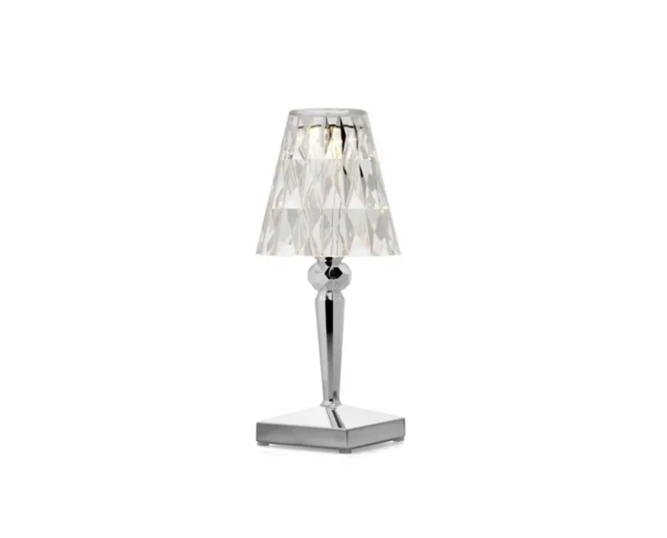Battery Portabel Lampa | Chrome