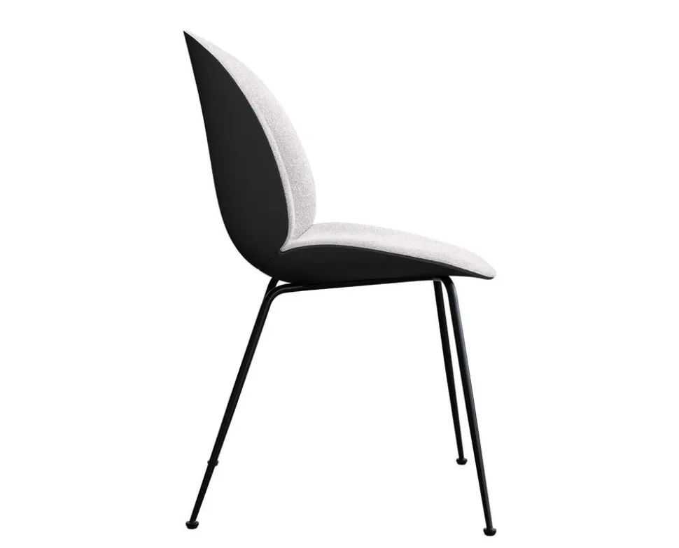 Beetle Stol | Frontklädd, Conic metallben