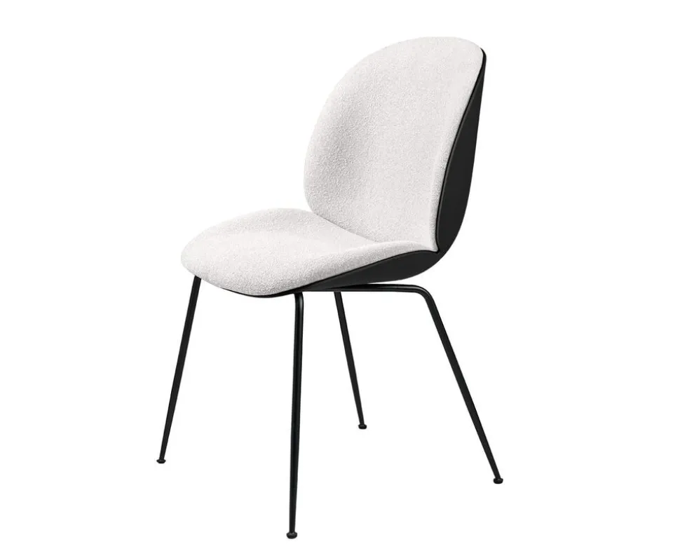 Beetle Stol | Frontklädd, Conic metallben