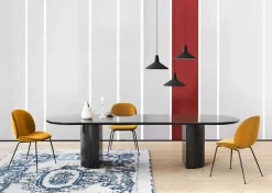 Beetle Stol | Helklädd, Conic metallben