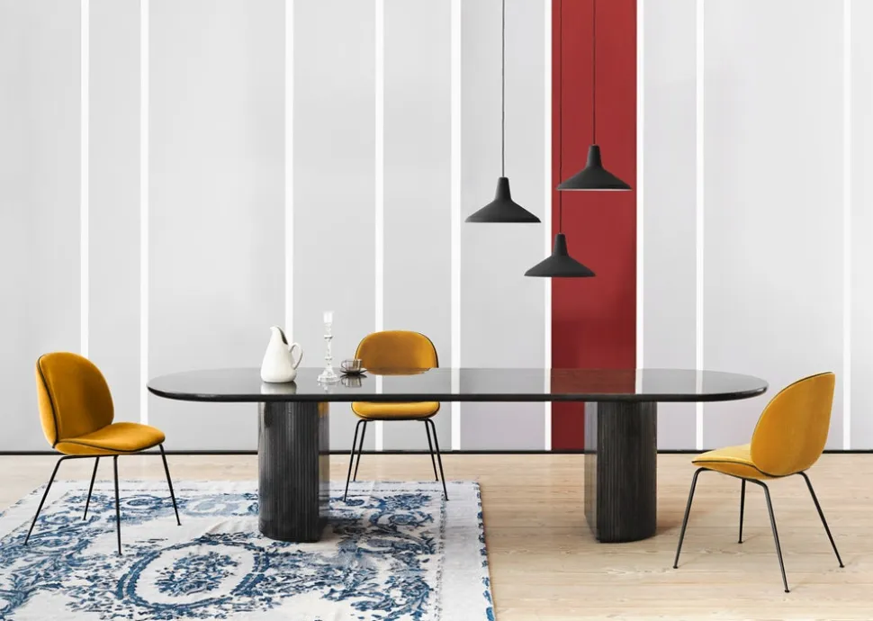 Beetle Stol | Helklädd, Conic metallben
