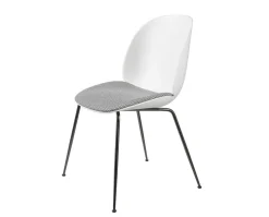 Beetle Stol | Plast med kudde, Conic metallben