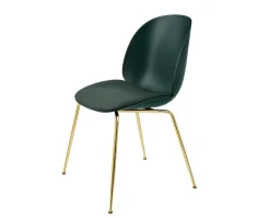 Beetle Stol | Plast med kudde, Conic metallben