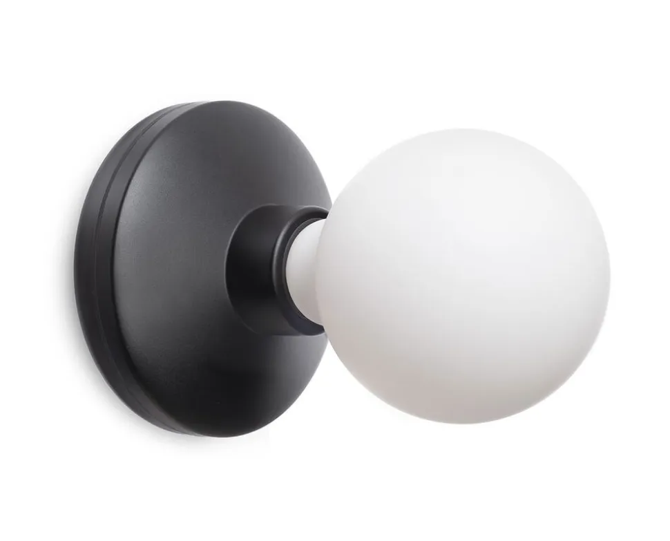 Bee Vägglampa | Svart | Frostat Glas