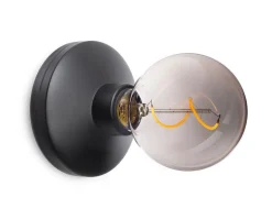 Bee Vägglampa | Svart | Rökfärgat Glas