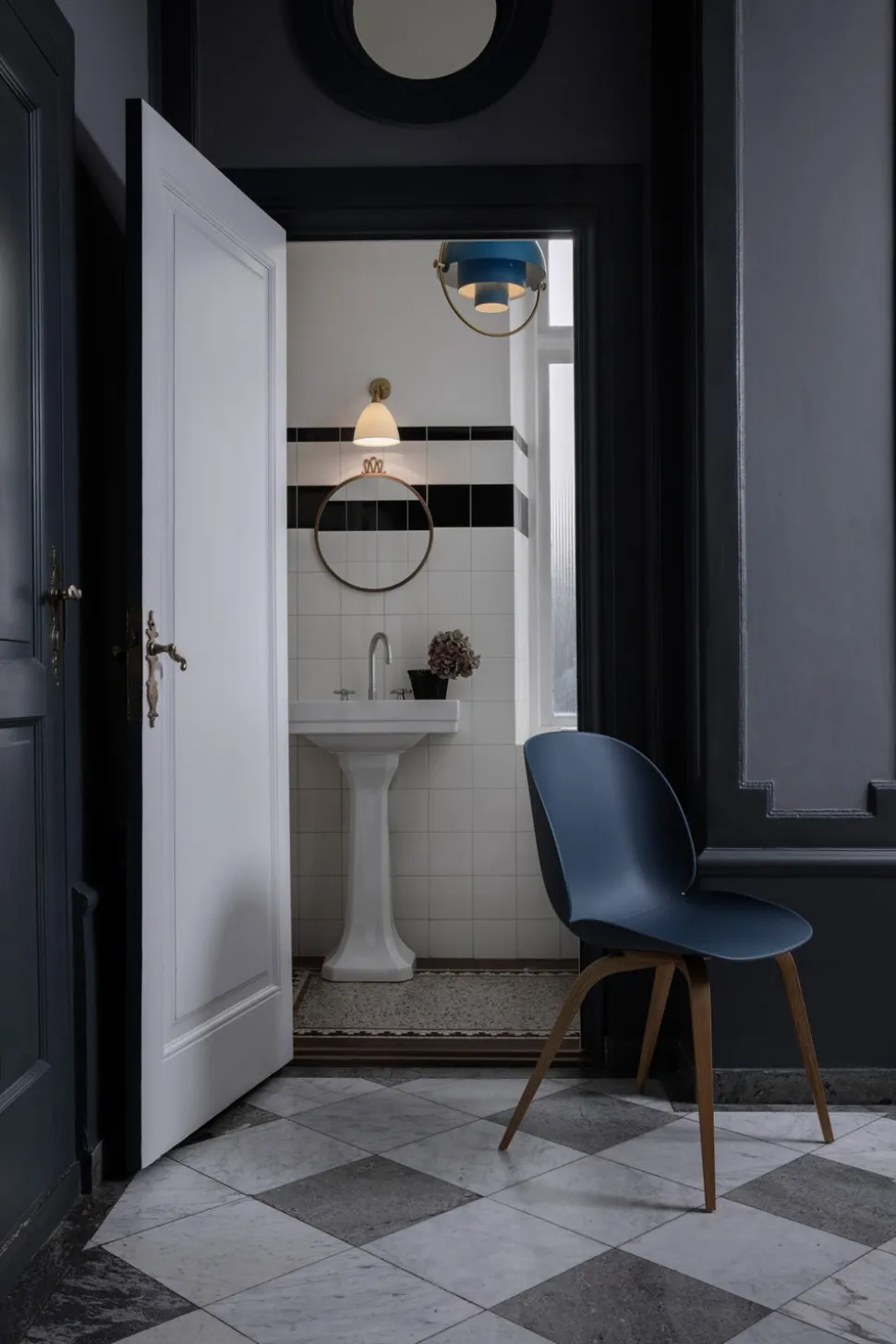 Bestlite BL7 Vägglampa | Krom, Bone China