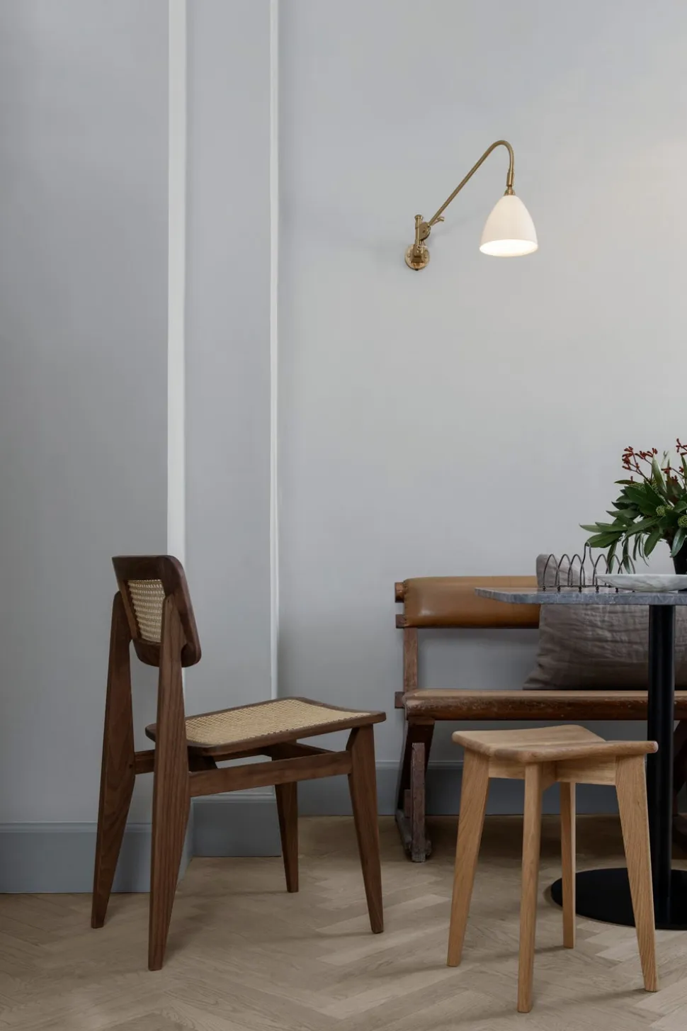 Bestlite BL6 Vägglampa | Krom, Bone China