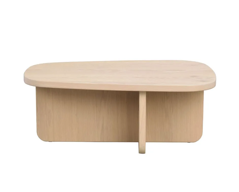 Billings Soffbord 89x59 | Vitpigmenterad Ek