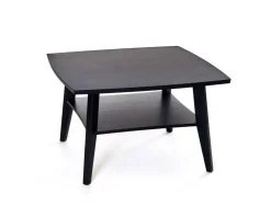 Birdie Soffbord 80x80 | Svartbetsad Ek
