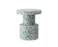Bit Stool White Multi