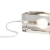 Block Lampa | Vit Textilsladd