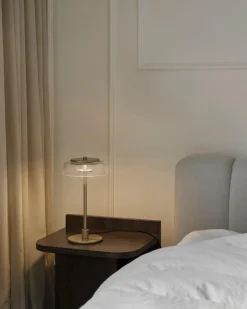 Blossi Bordslampa Small | Nordic Gold/Clear