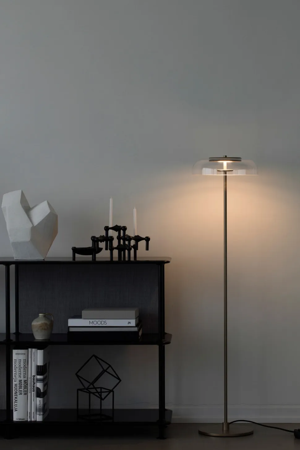 Blossi Golvlampa | Nordic Gold/Clear