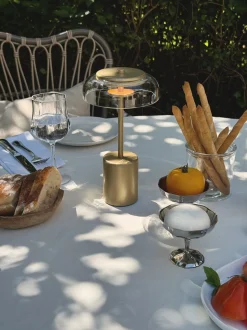 Blossi Table Mini Portabel Lampa | Nordic Gold/Clear