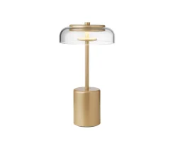 Blossi Table Mini Portabel Lampa | Nordic Gold/Clear