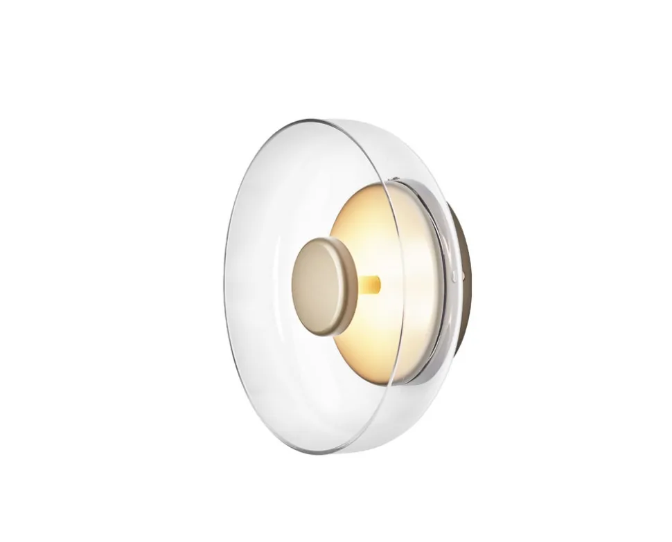 Blossi Vägglampa | Nordic Gold/Clear