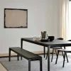 Bok Bänk | Svart Ek | 166 cm