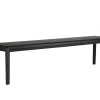 Bok Bänk | Svart Ek | 186 cm