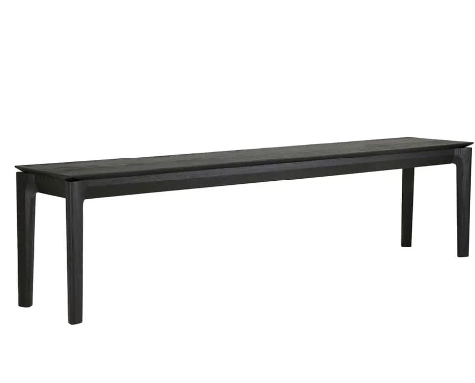 Bok Bänk | Svart Ek | 186 cm