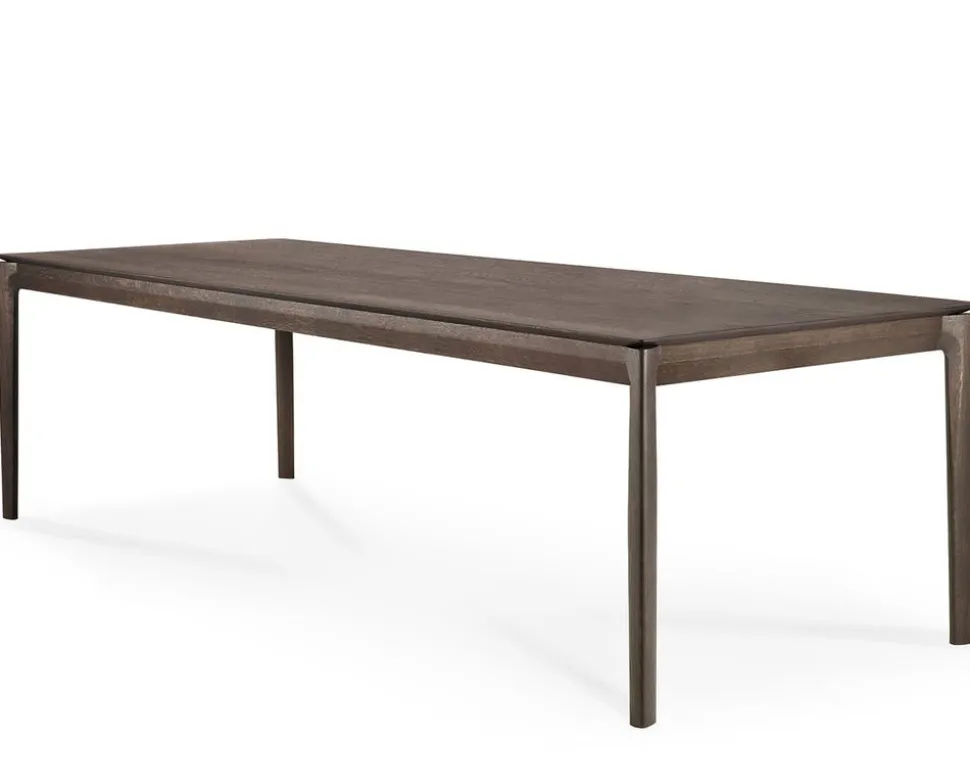 Bok Matbord Brunlackad Ek | 240x100 cm