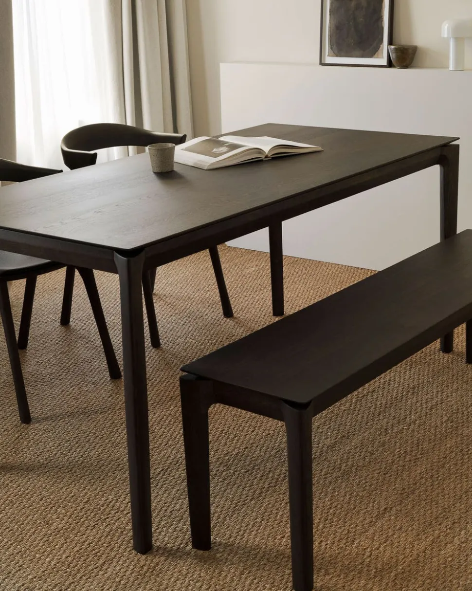 Bok Matbord Brunlackad Ek | 160x80 cm