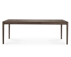 Bok Matbord Brunlackad Ek | 220x95 cm