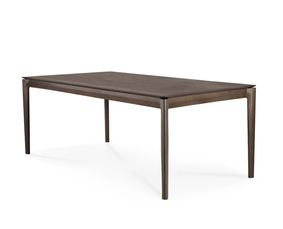 Bok Matbord Brunlackad Ek | 180x90 cm