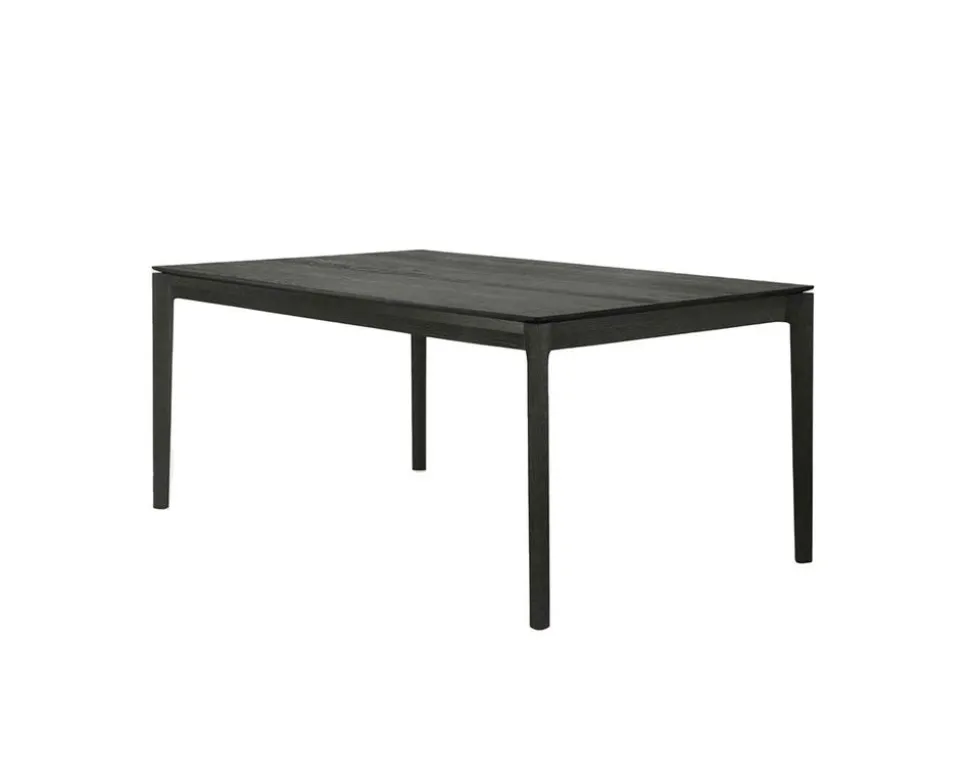 Bok Matbord | Svart Ek | 160-240x90