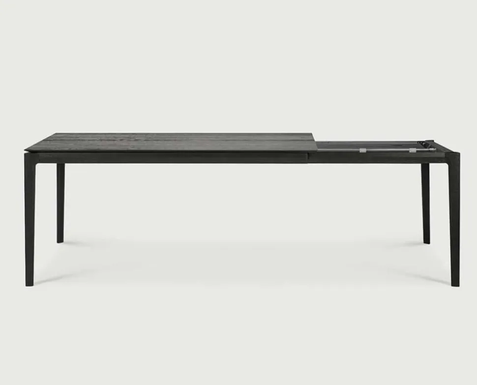 Bok Matbord | Svart Ek | 160-240x90
