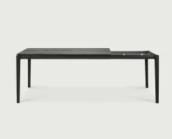 Bok Matbord | Svart Ek | 140-220x90