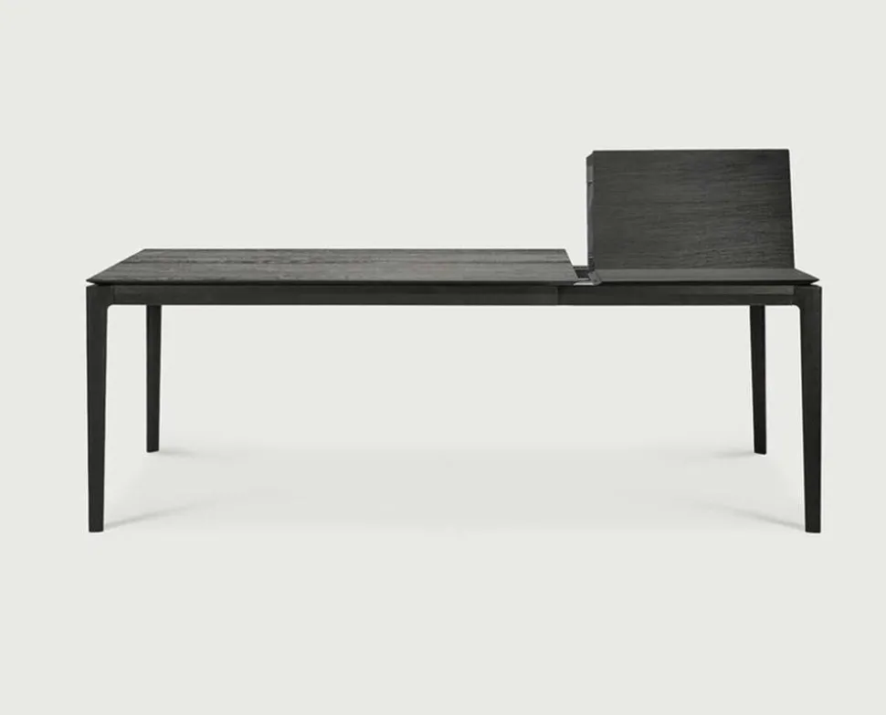Bok Matbord | Svart Ek | 140-220x90