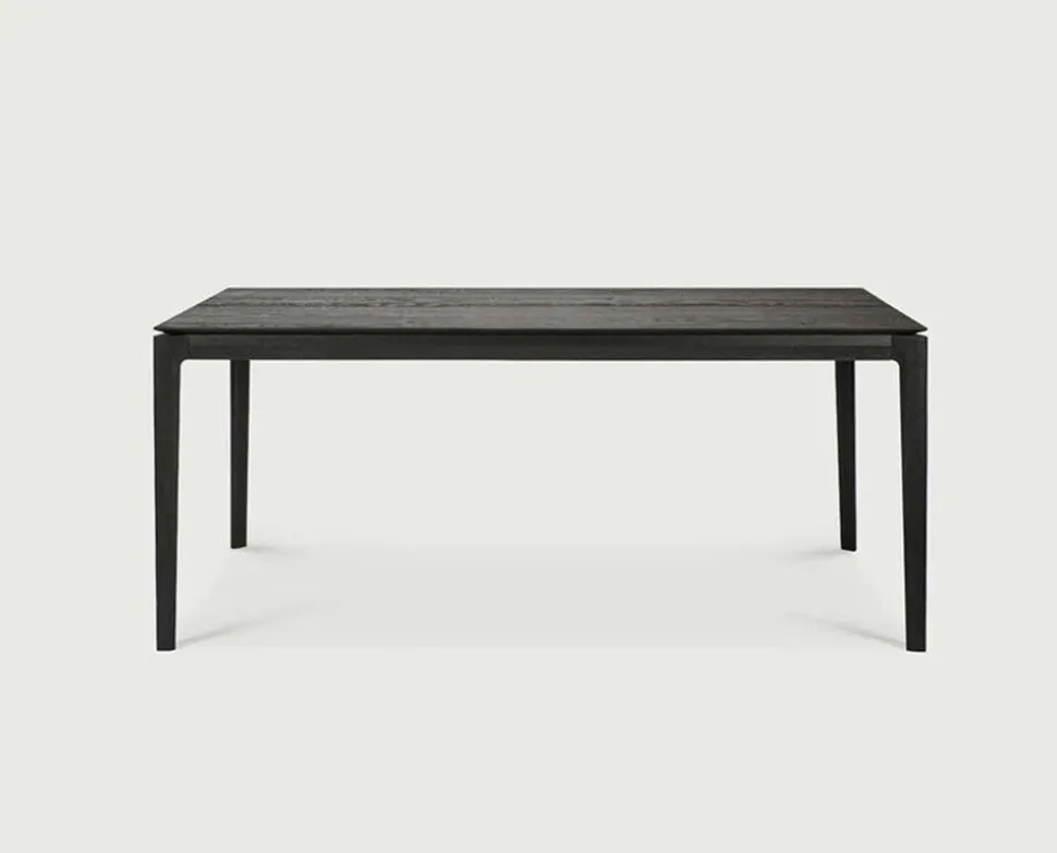Bok Matbord | Svart Ek | 180-280x100