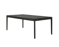 Bok Matbord | Svart Ek | 180-280x100