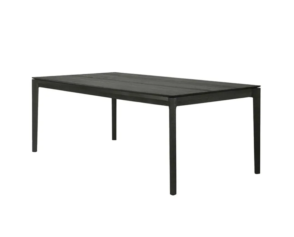 Bok Matbord | Svart Ek | 180-280x100