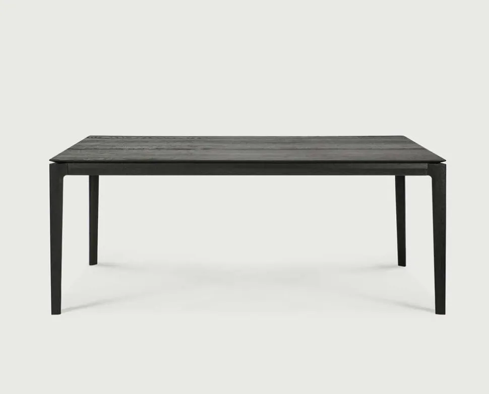 Bok Matbord Svartlackad Ek | 180x90 cm