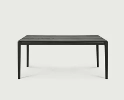 Bok Matbord Svartlackad Ek | 160x80 cm