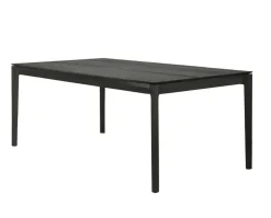 Bok Matbord Svartlackad Ek | 160x80 cm