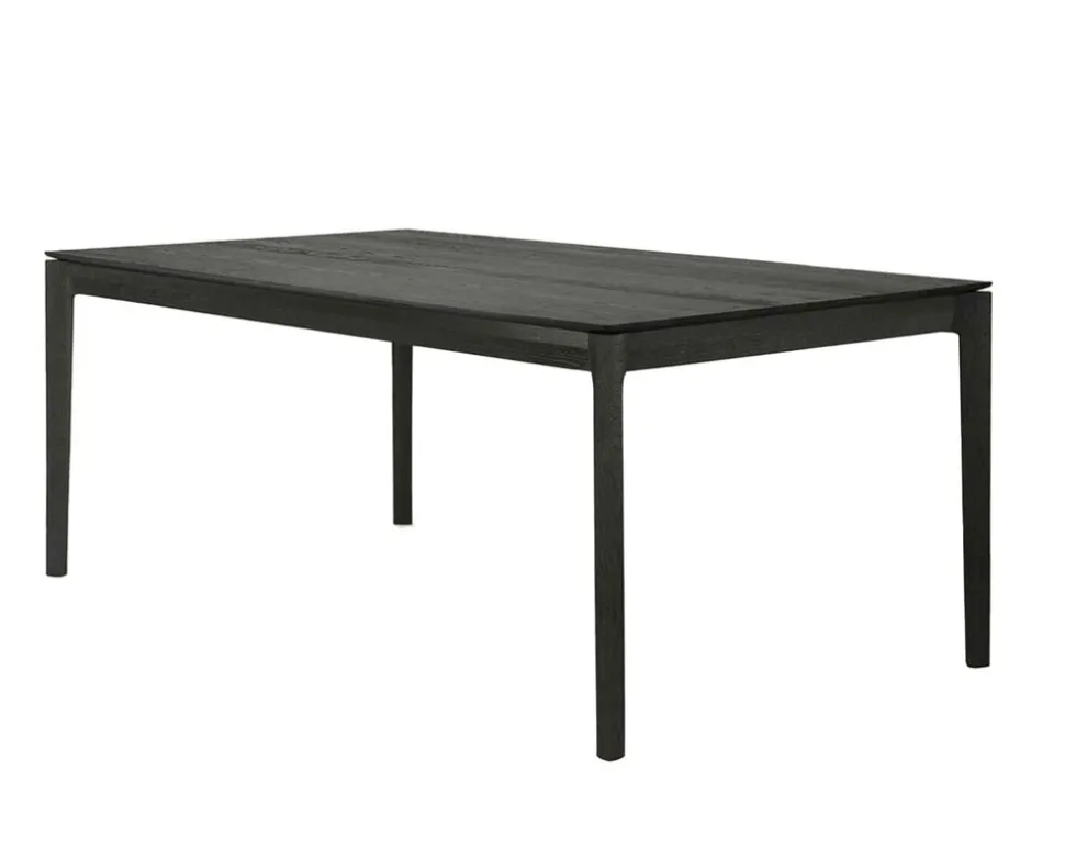 Bok Matbord Svartlackad Ek | 160x80 cm
