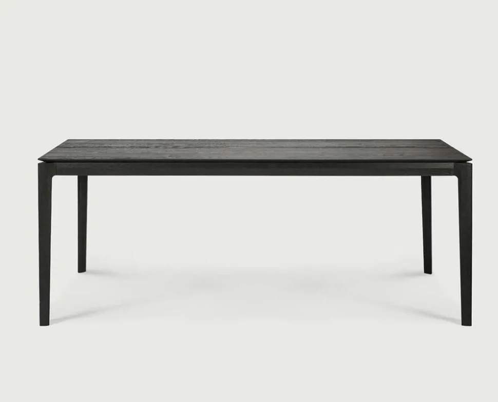 Bok Matbord Svartlackad Ek | 200x95 cm