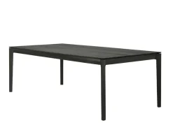 Bok Matbord Svartlackad Ek | 200x95 cm