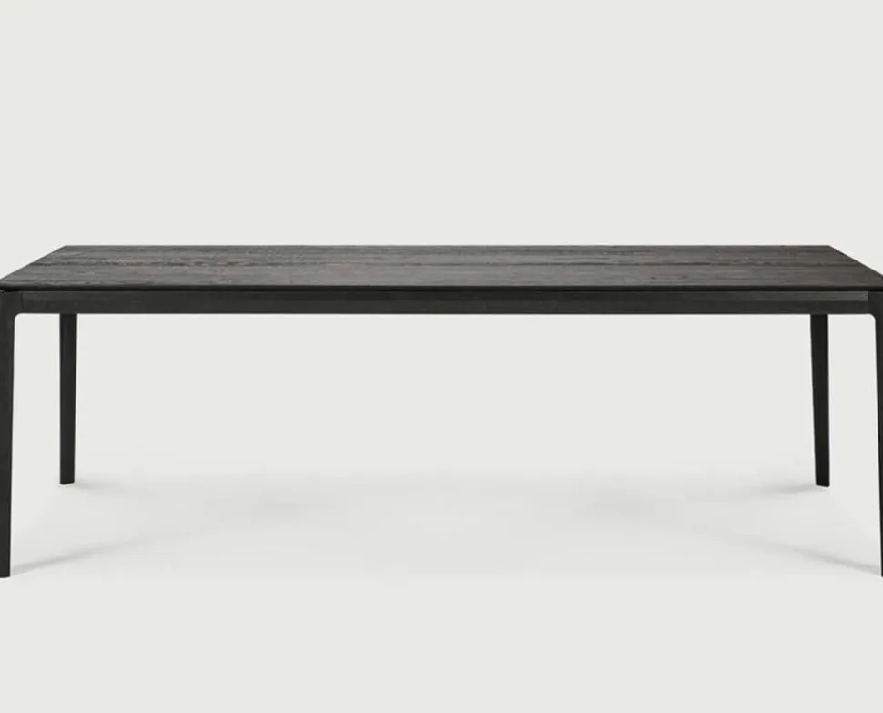 Bok Matbord Svartlackad Ek | 240x100 cm
